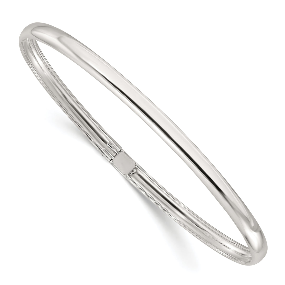 Sterling Silver Polished Flexible Bangle Bracelet