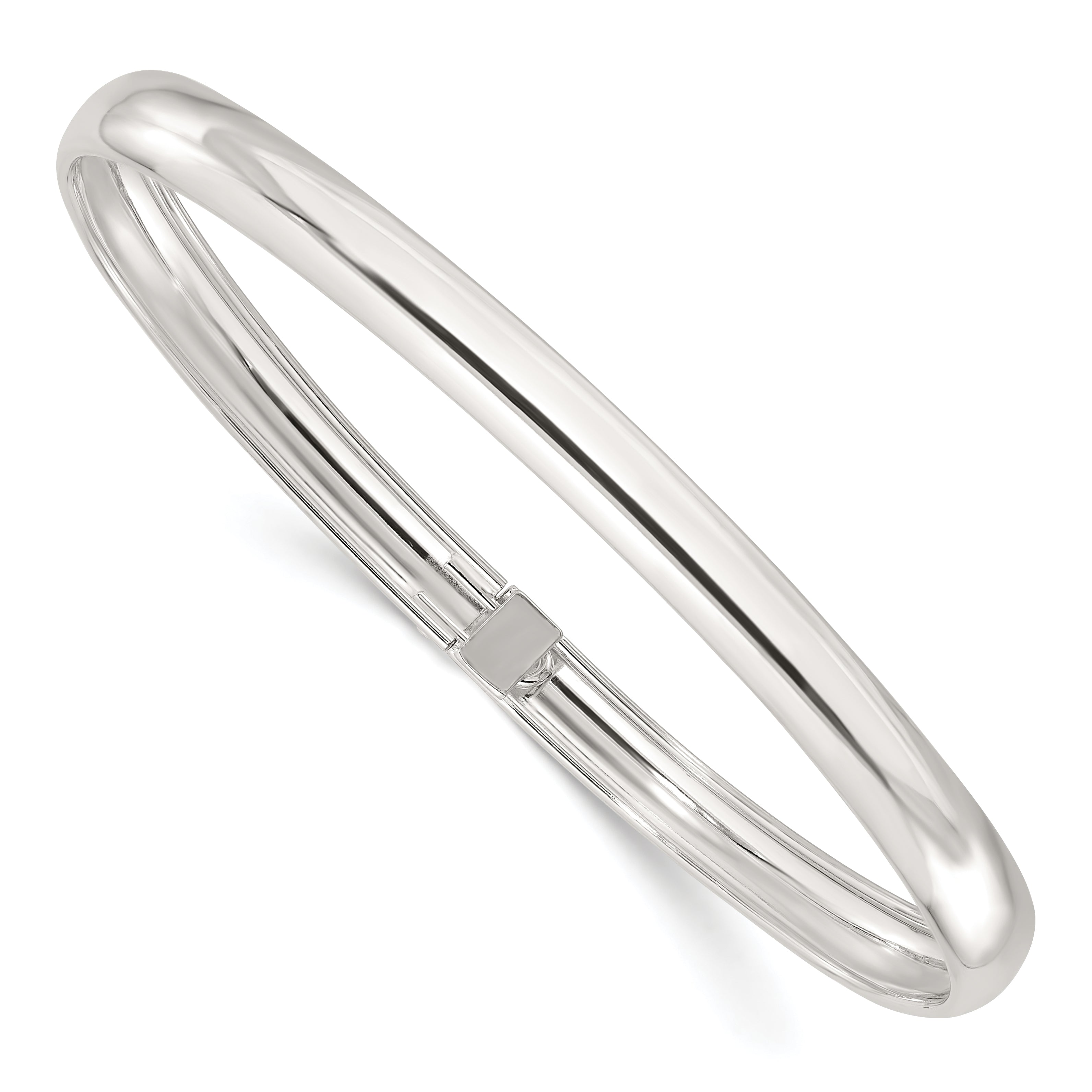 Sterling Silver Polished Flexible Bangle Bracelet