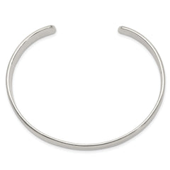 Sterling Silver 9.75mm Cuff Bangle Bracelet