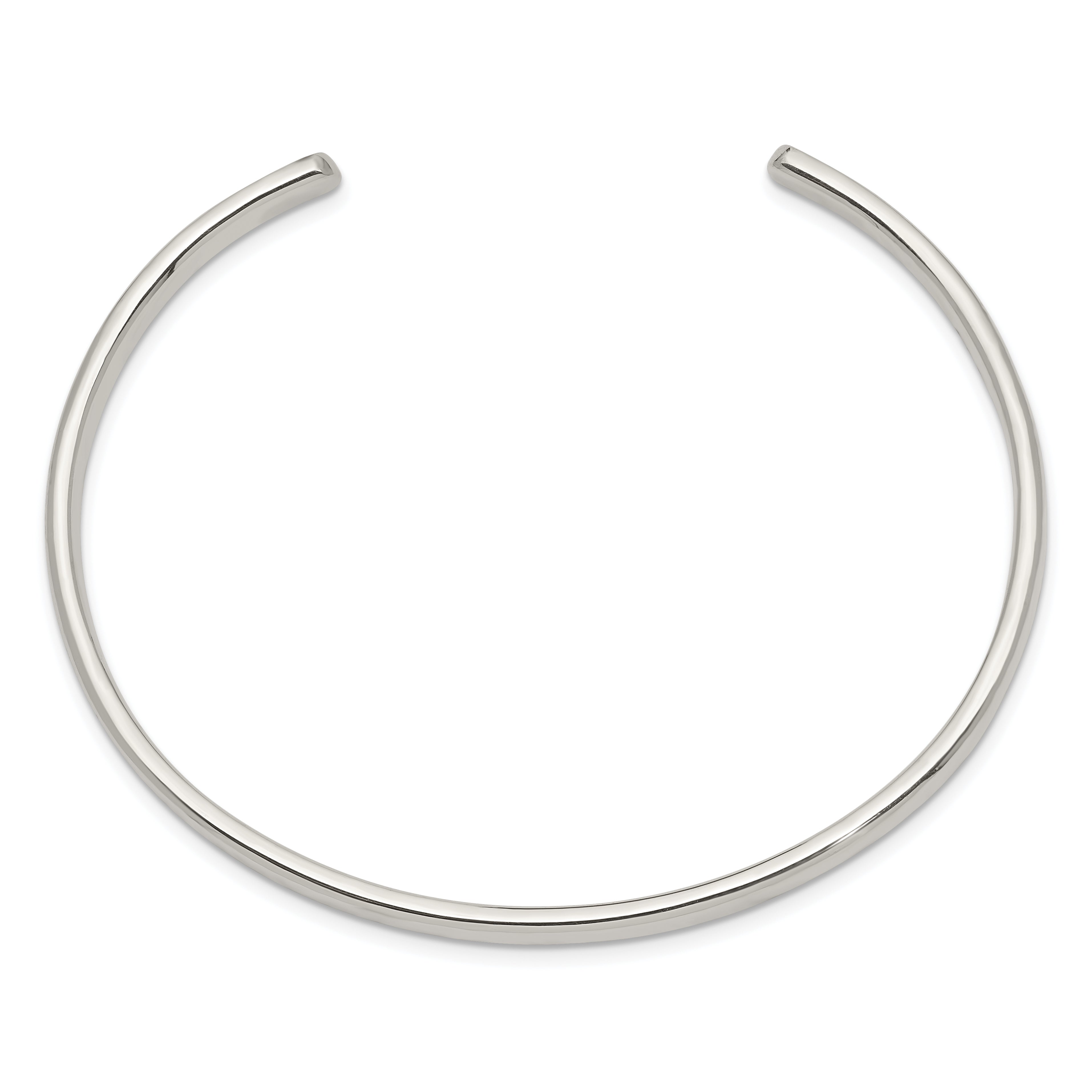 Sterling Silver 4mm Cuff Bangle