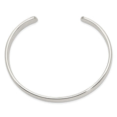 Sterling Silver 7mm Cuff Bangle