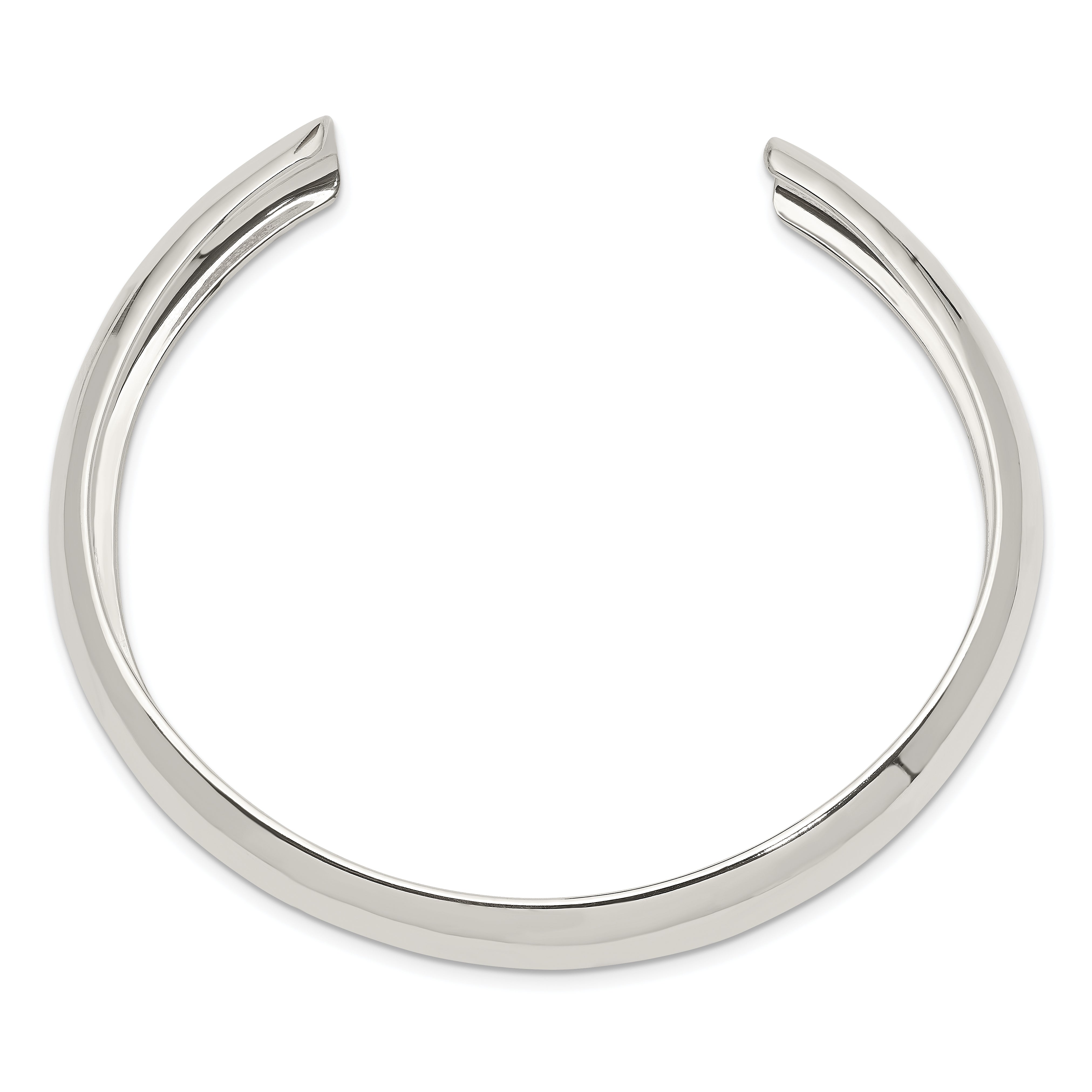 Sterling Silver 9mm Cuff Bangle