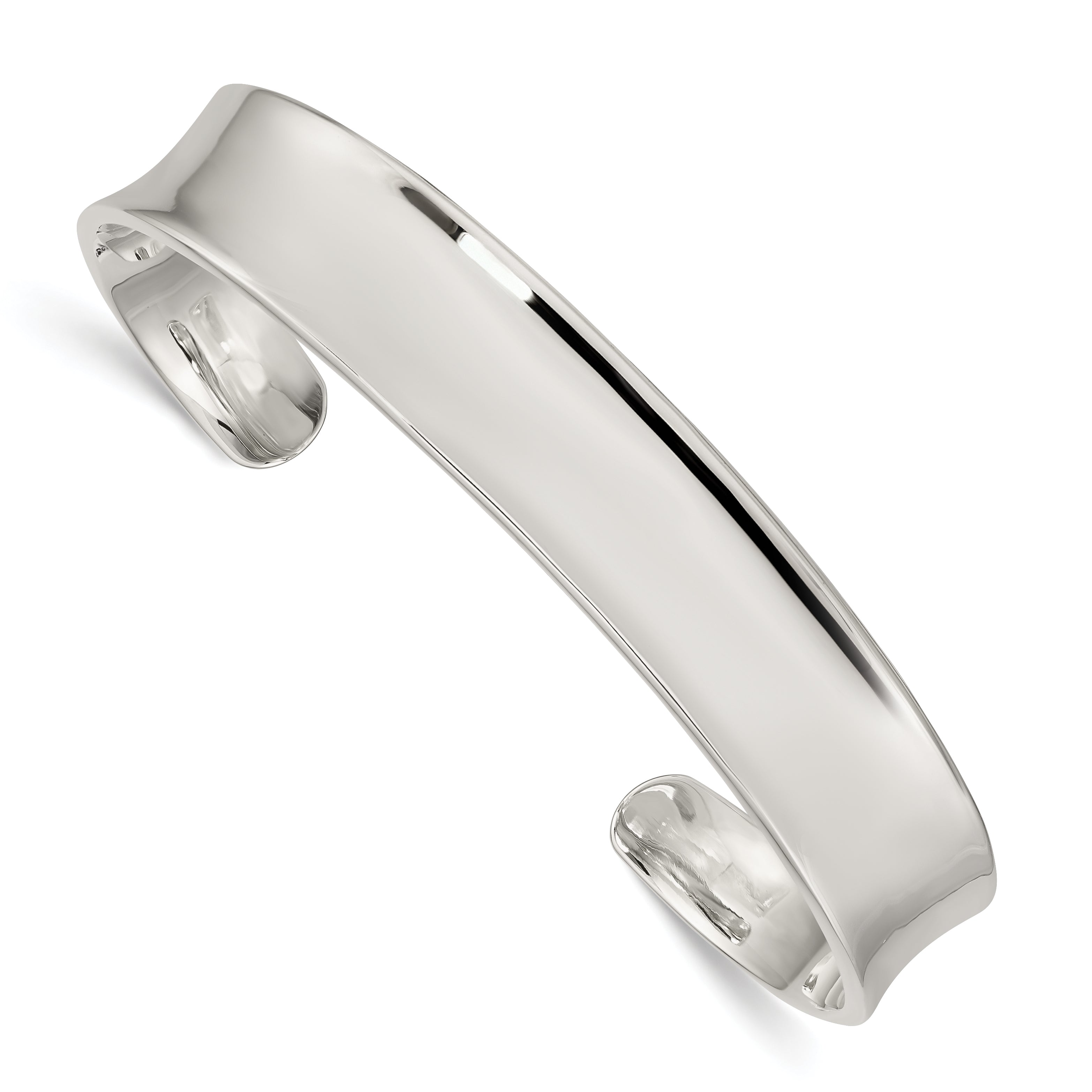 Sterling Silver 10mm Cuff Bangle