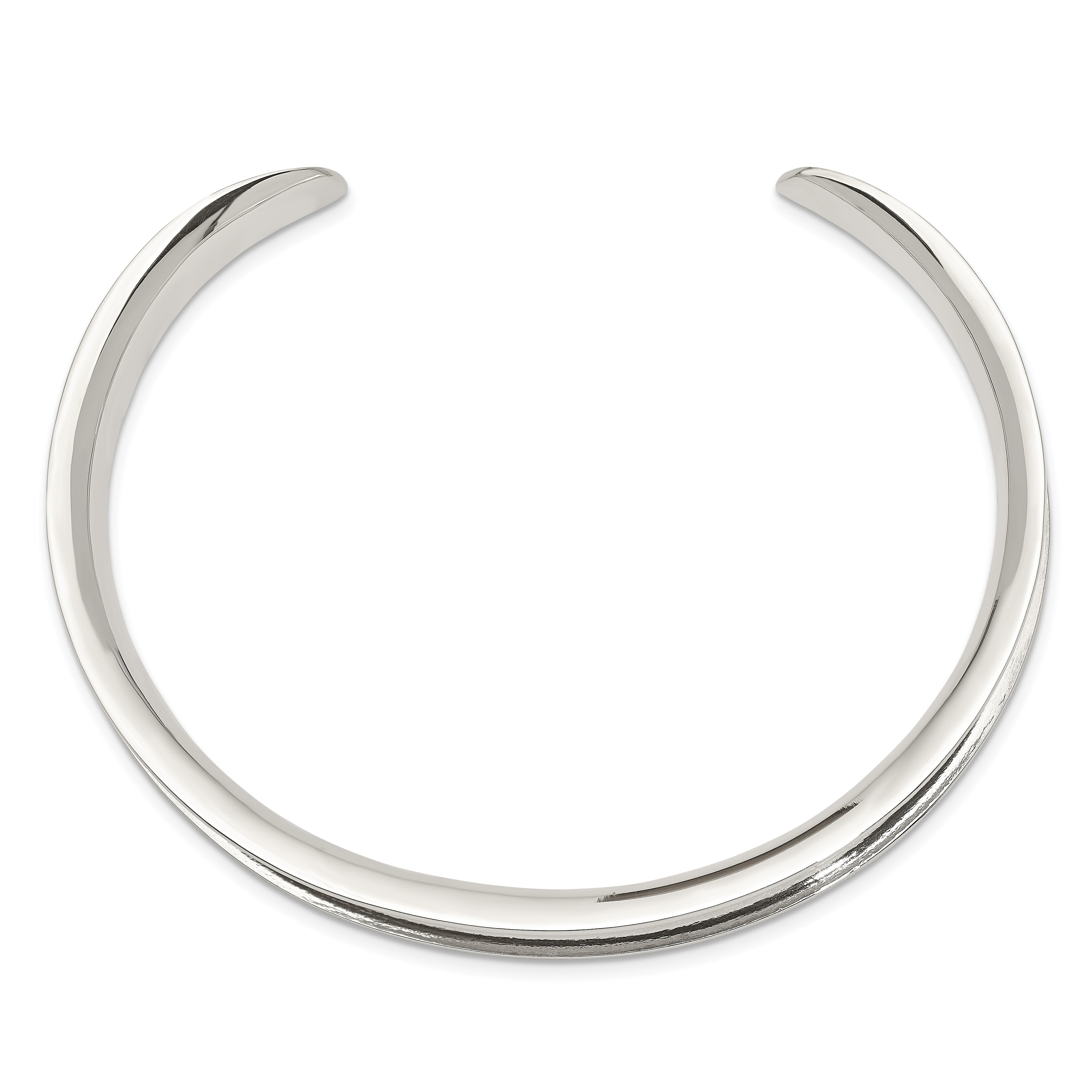 Sterling Silver 8.5mm Cuff Bangle