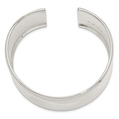 Sterling Silver 30mm Cuff Bangle Bracelet