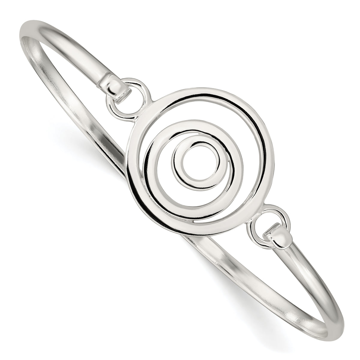 Sterling Silver Mutli-circle Bangle Bracelet