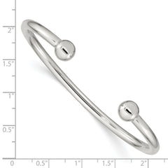 Sophia Jewelers Men's 925 Sterling Silver Polished Cuff Bracelet