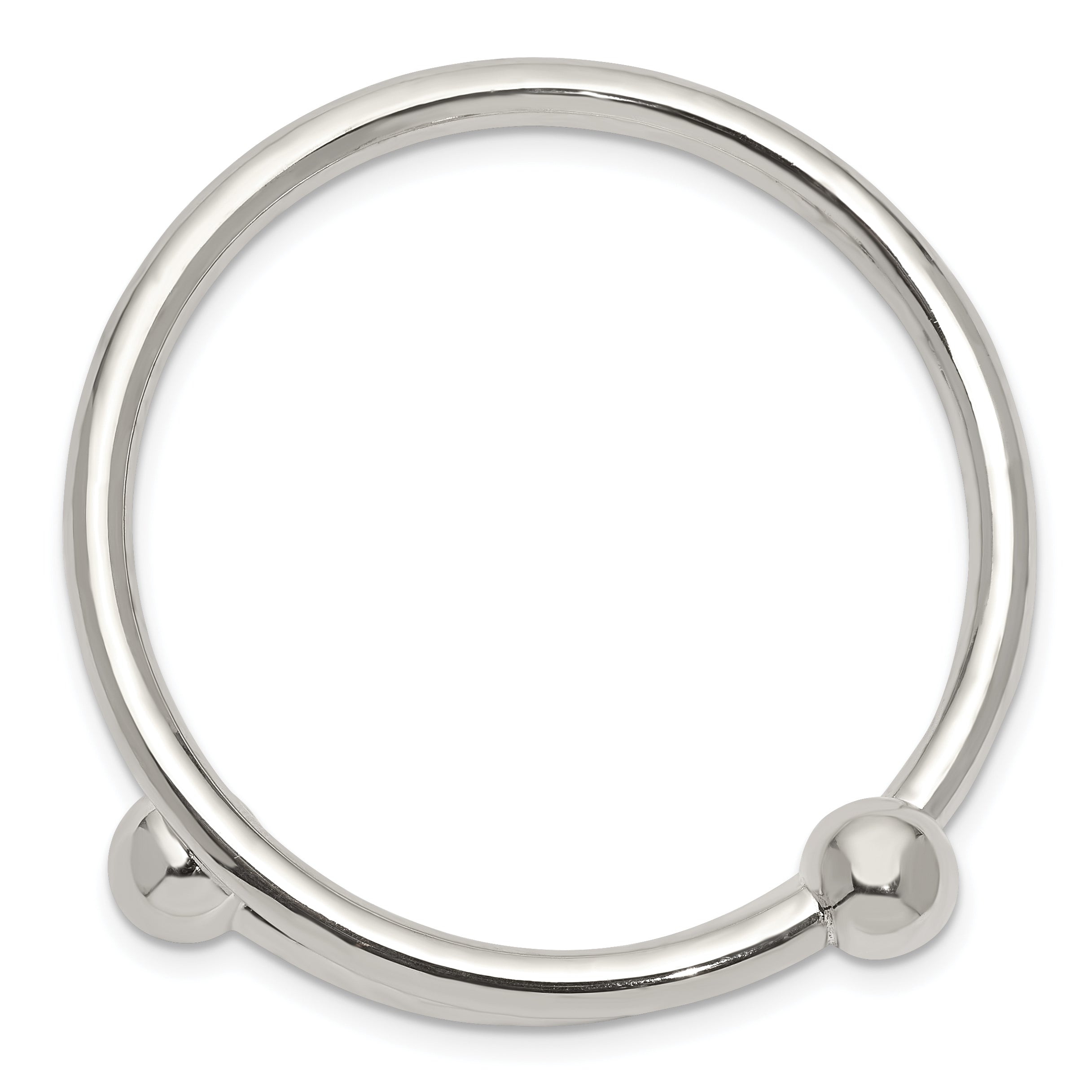 Sterling Silver Polished Flexible Baby Bangle Bracelet