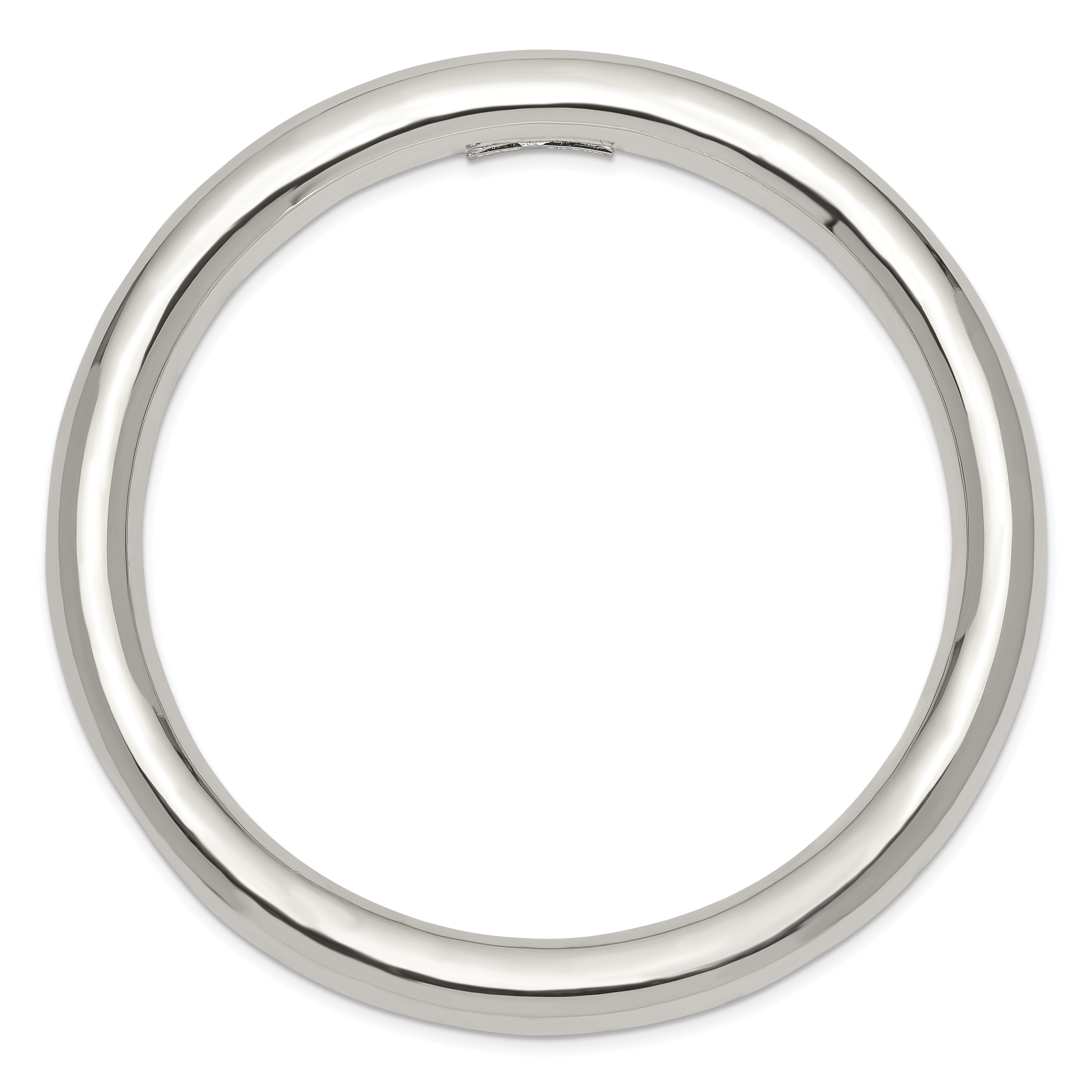 Sterling Silver 8mm Slip-on Tube Bangle