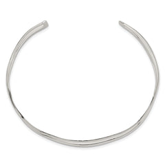 Sterling Silver 2-strand Wavy Cuff Bangle