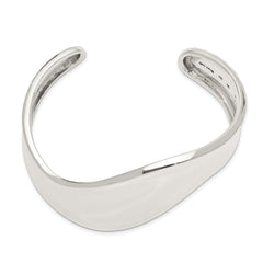 Sterling Silver Wave Cuff Bangle