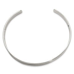 Sophia Jewelers 925 Sterling Silver Unisex Polished Cuff Bangle Bracelet