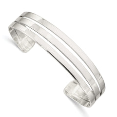 Sterling Silver Polished Cuff Bangle