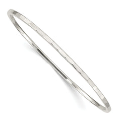 Sterling Silver Hammered Slip-on Bangle