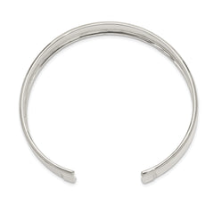 Sterling Silver 10mm Polished Cuff Bangle