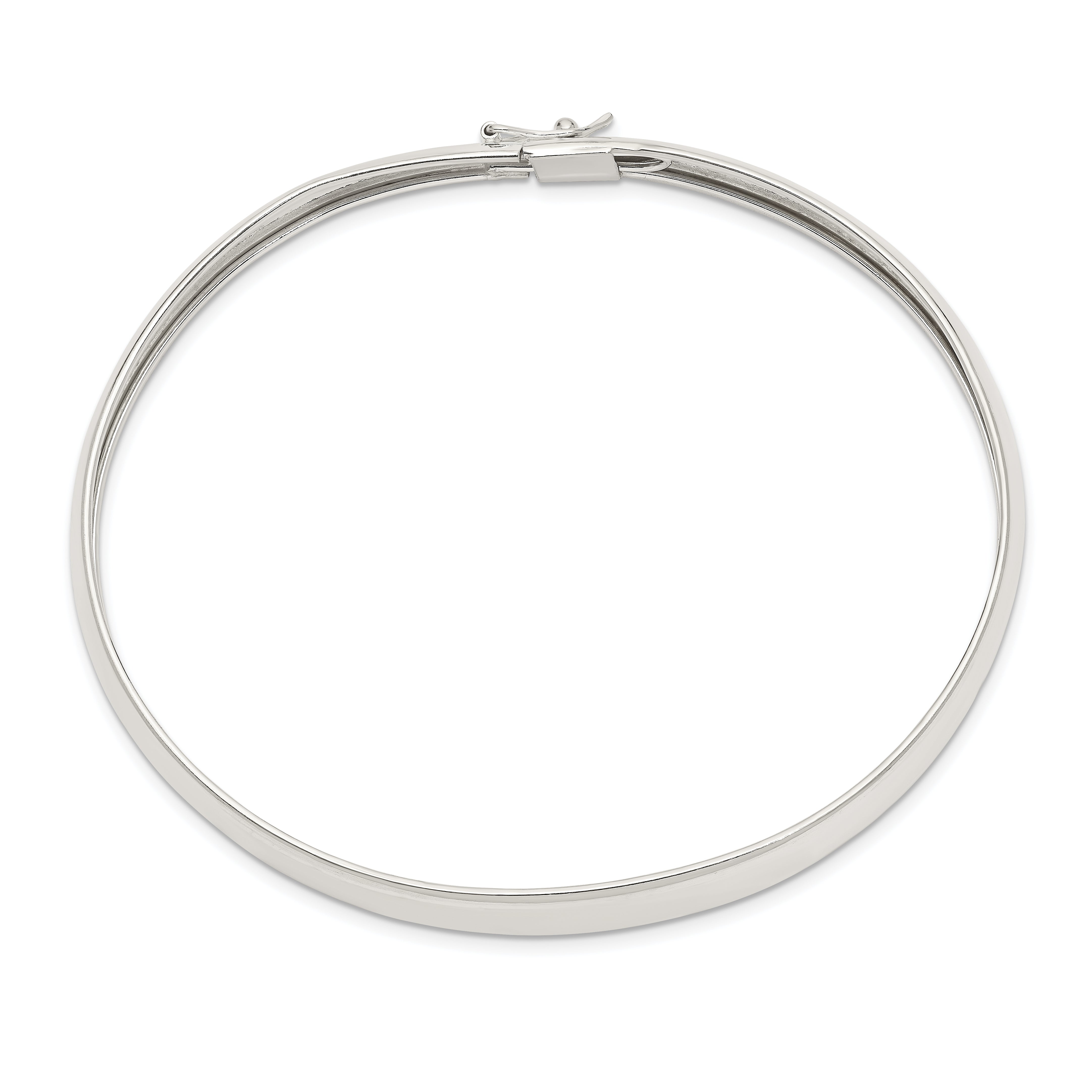 Sterling Silver 8mm Polished Flexible Bangle