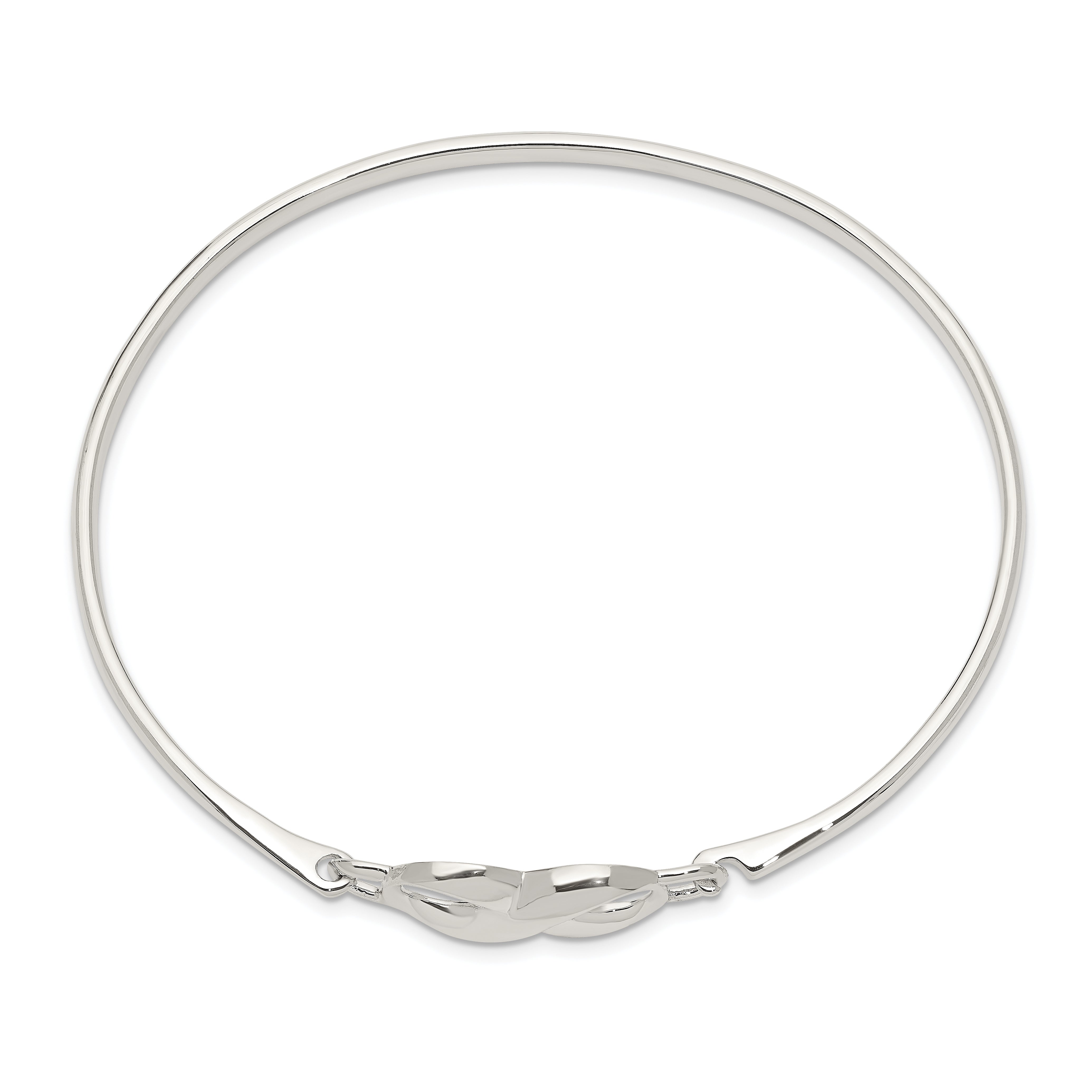 Sterling Silver Infinity Bangle