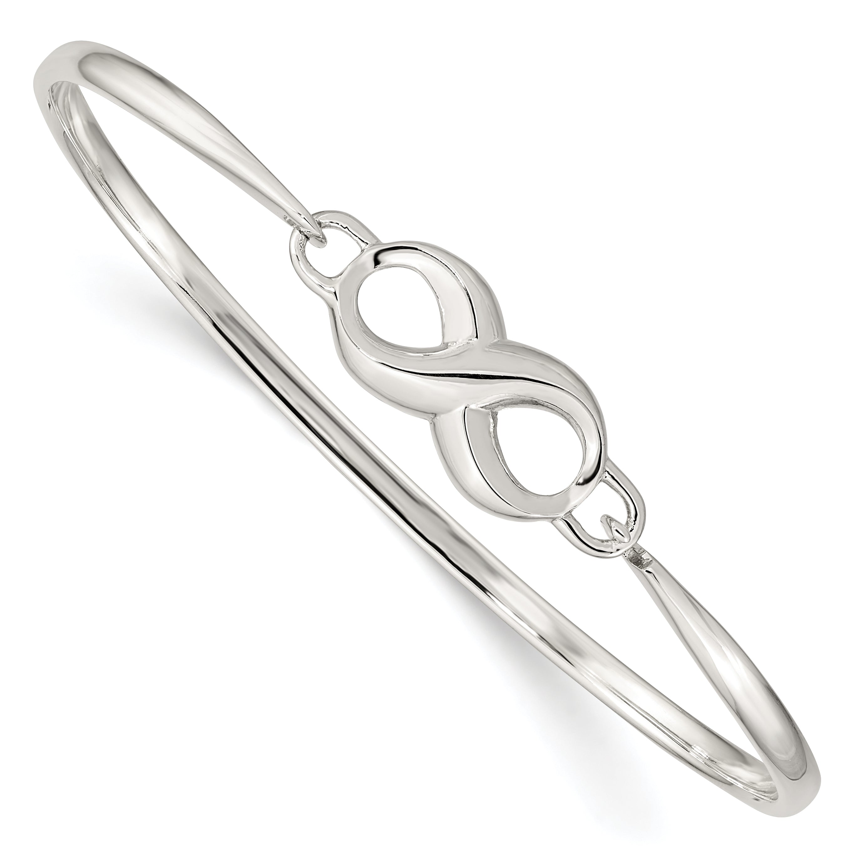 Sterling Silver Infinity Bangle