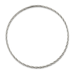 Sterling Silver Antiqued 3mm Slip-on Bangle