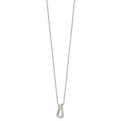 Landstrom's Sterling Silver Necklace with 12K Gold Accents and Antique Finish