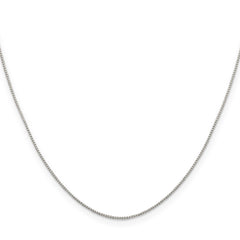 Sterling Silver .8mm 8 Sided Diamond-cut Box Chain