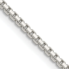 Sterling Silver 1.7mm 8 Sided Diamond-cut Box Chain