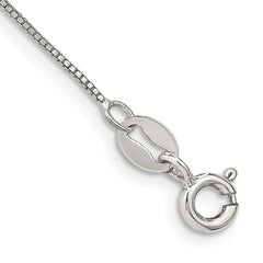 Sterling Silver .6mm Box Chain Anklet