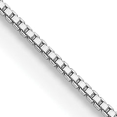 Sterling Silver Rhodium-plated .8mm Box Chain