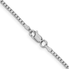 Sterling Silver Rhodium-plated 1.75mm Box Chain