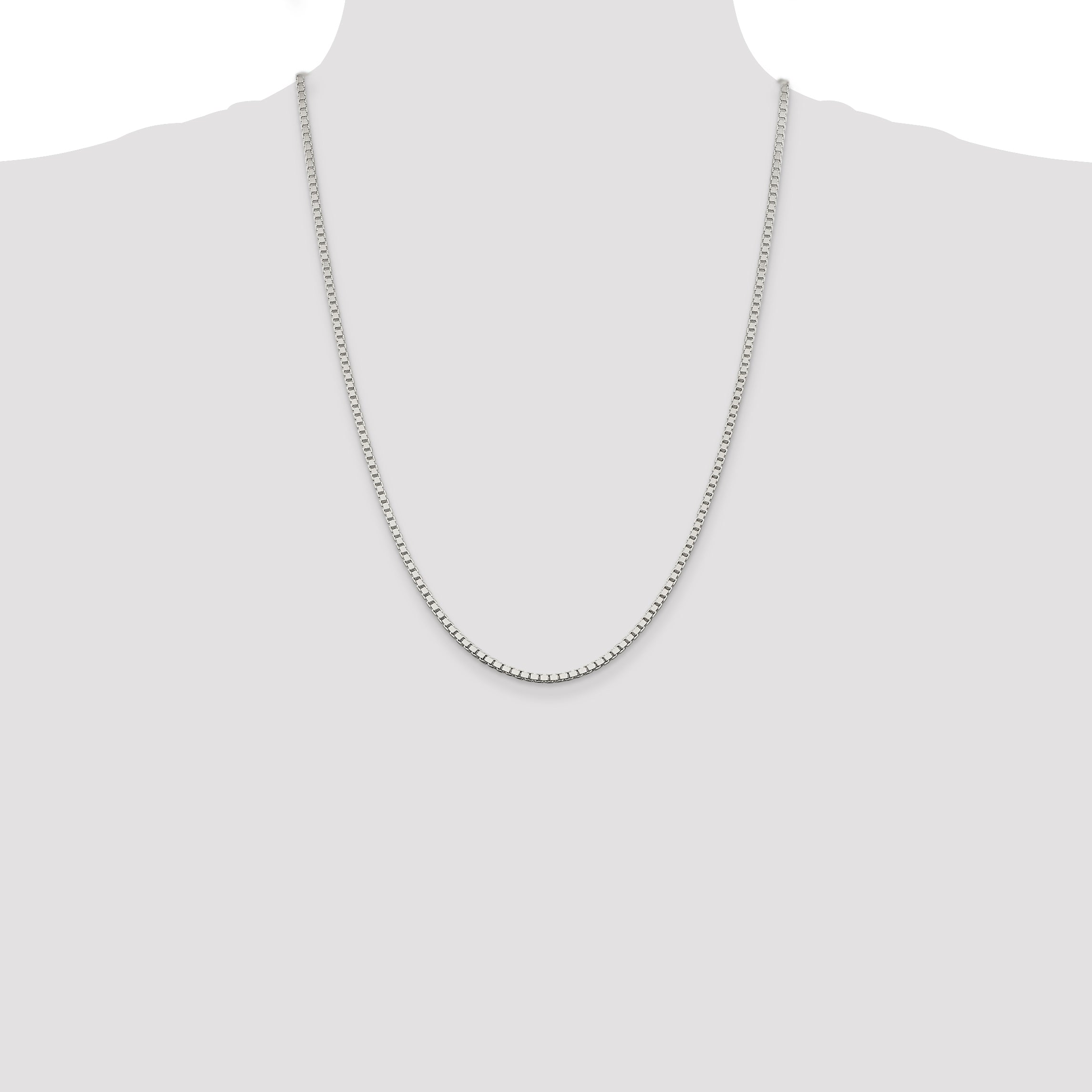 Sterling Silver 2.5mm Box Chain