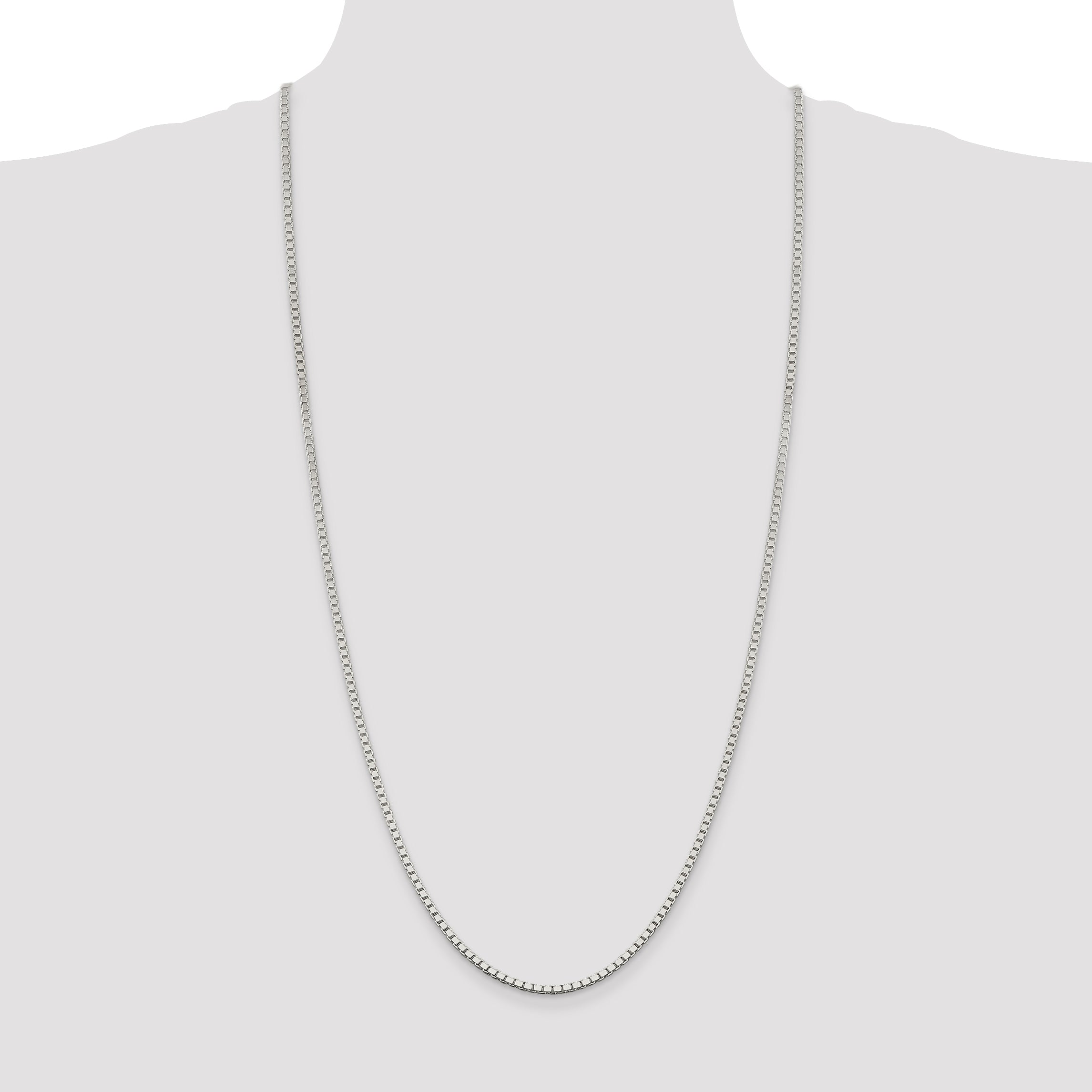 Sterling Silver 2.5mm Box Chain