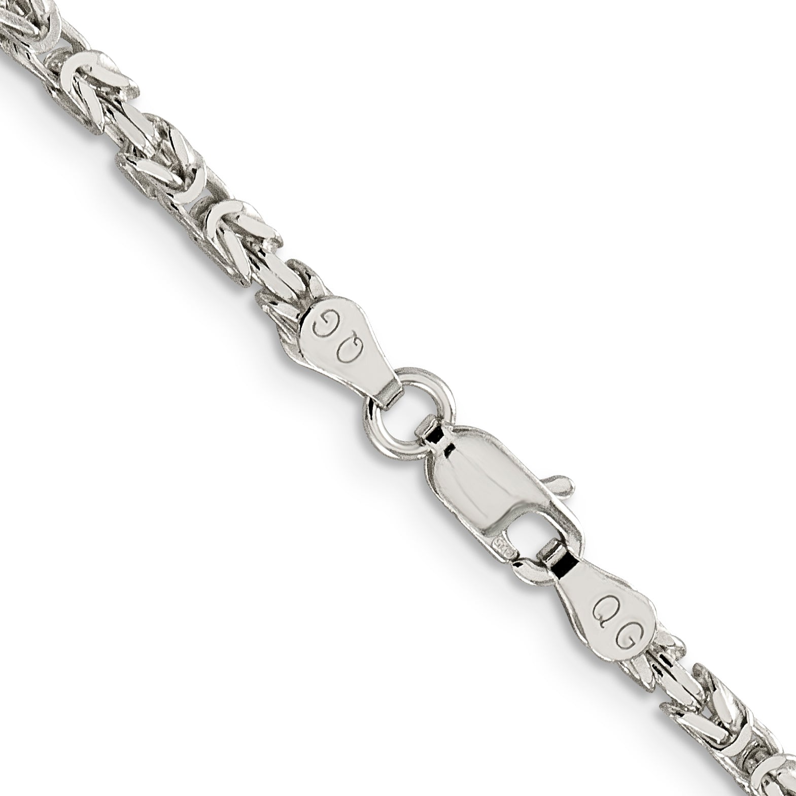 Sterling Silver 2.5mm Byzantine Chain