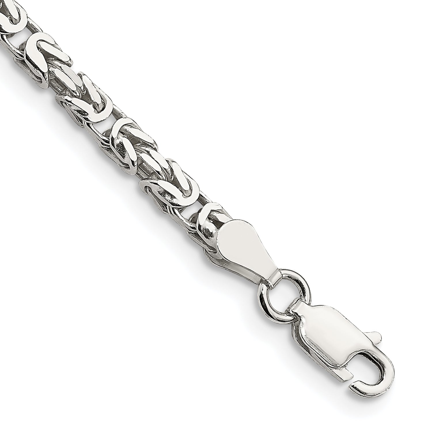 Sterling Silver 2.5mm Byzantine Chain