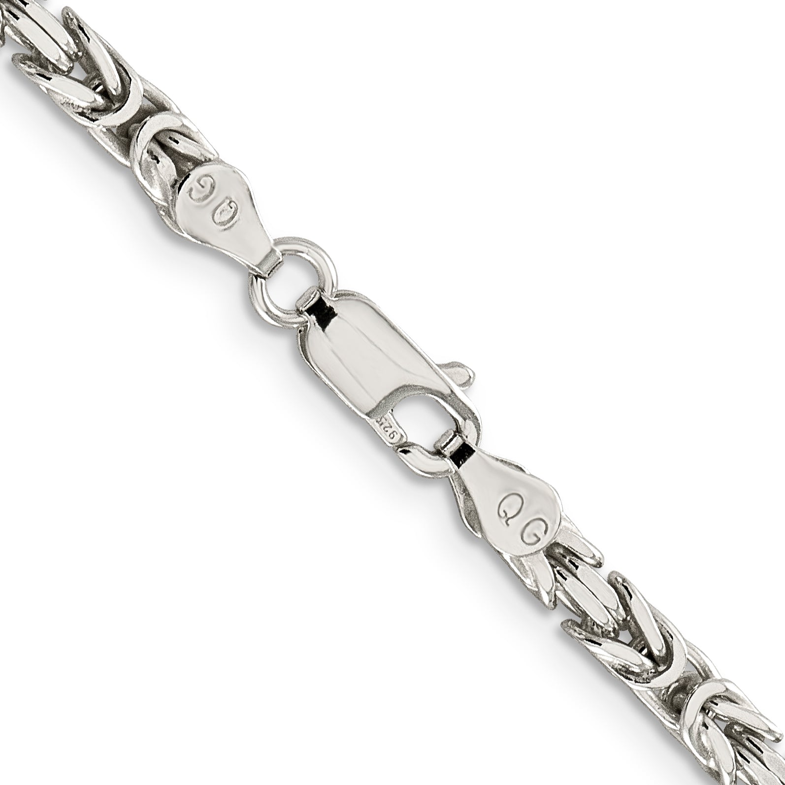 Sterling Silver 3.25mm Byzantine Chain