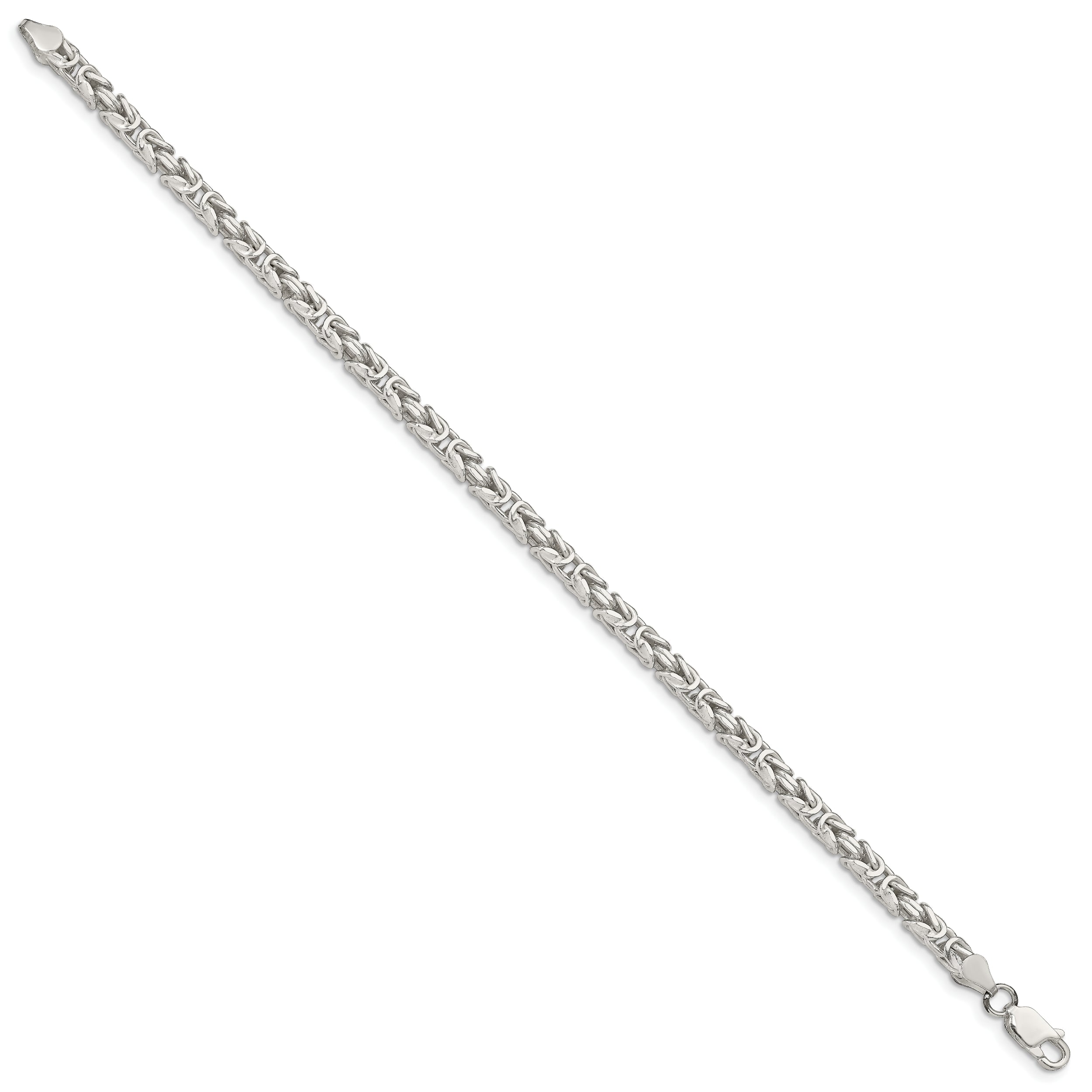 Sterling Silver 3.25mm Byzantine Chain