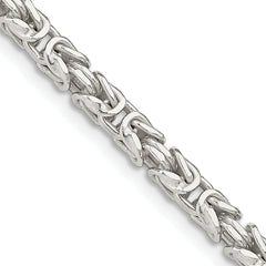 Sterling Silver 3.25mm Byzantine Chain