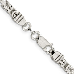 Sterling Silver 4.25mm Byzantine Chain