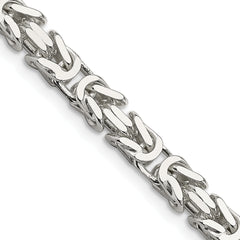 Sterling Silver 6mm Byzantine Chain