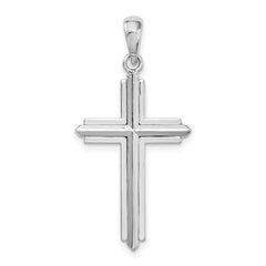 De-Ani Sterling Silver Passion Cross with Frame Pendant