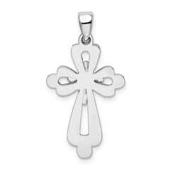 De-Ani Sterling Silver Fancy Cut-Out Cross Pendant