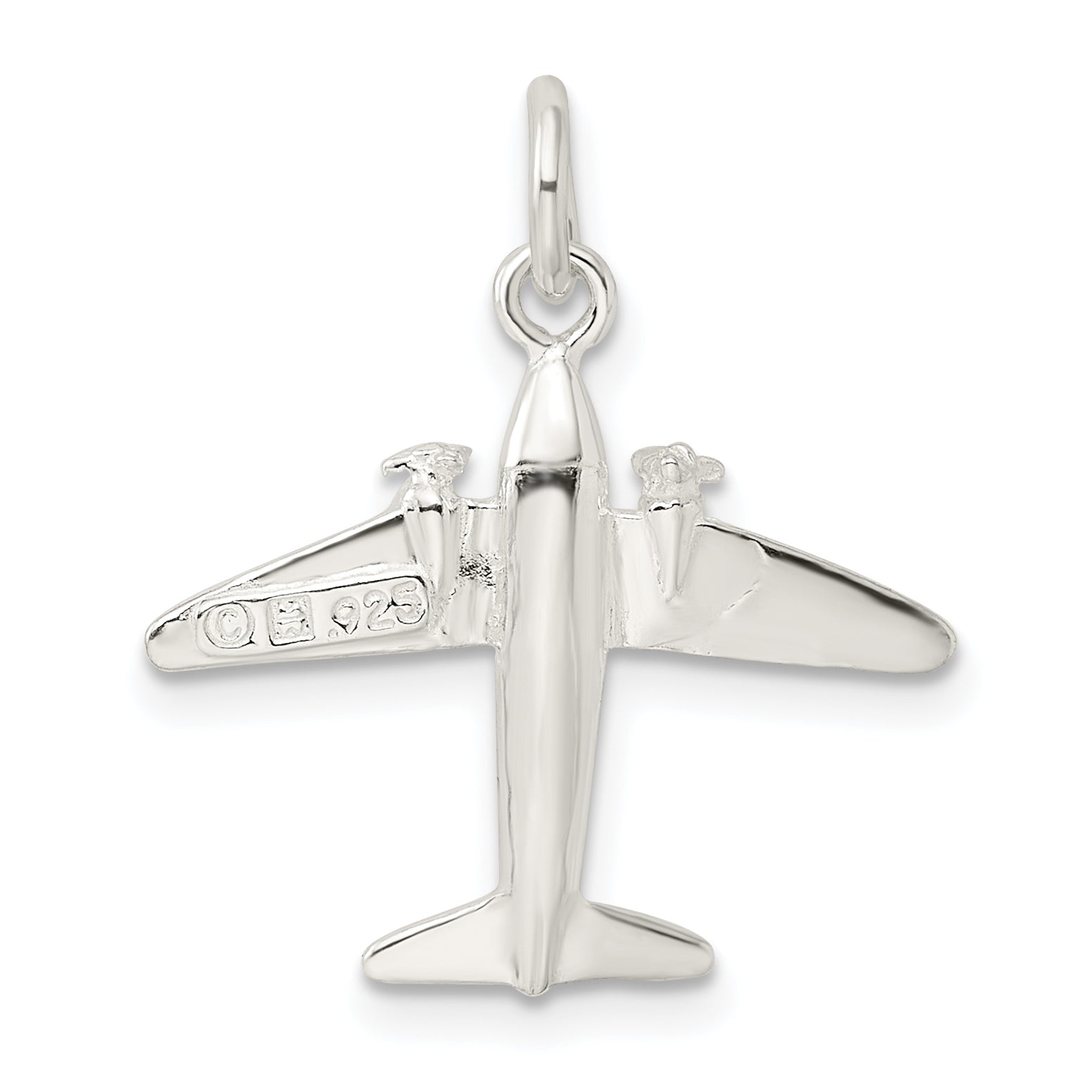 Sterling Silver Jet Charm