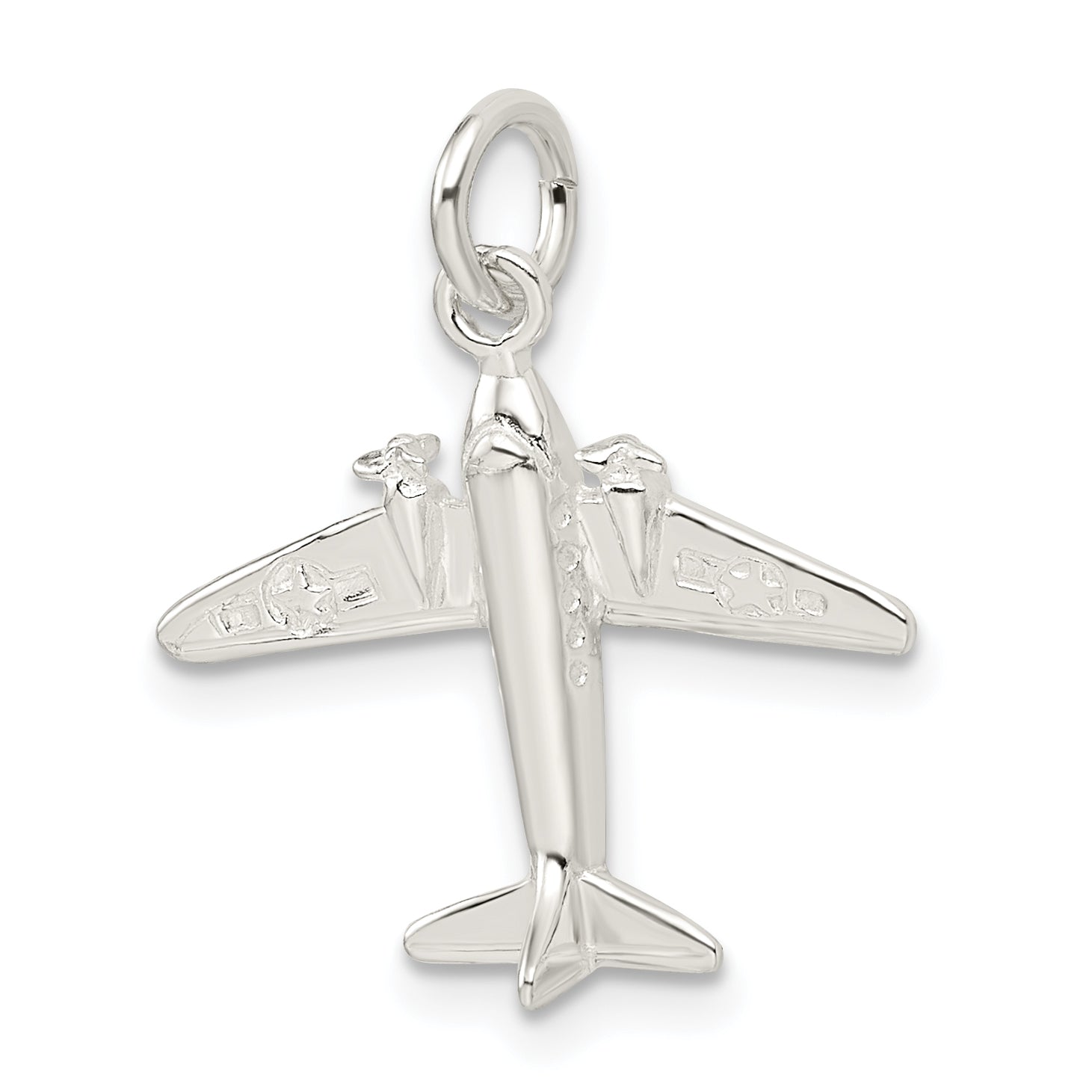 Sterling Silver Jet Charm