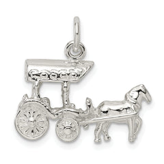 Sterling Silver Horse & Carriage Charm