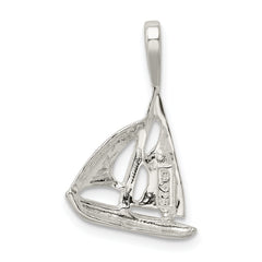 Sterling Silver 925 Sailboat Charm with Polished Anti-Tarnish Finish