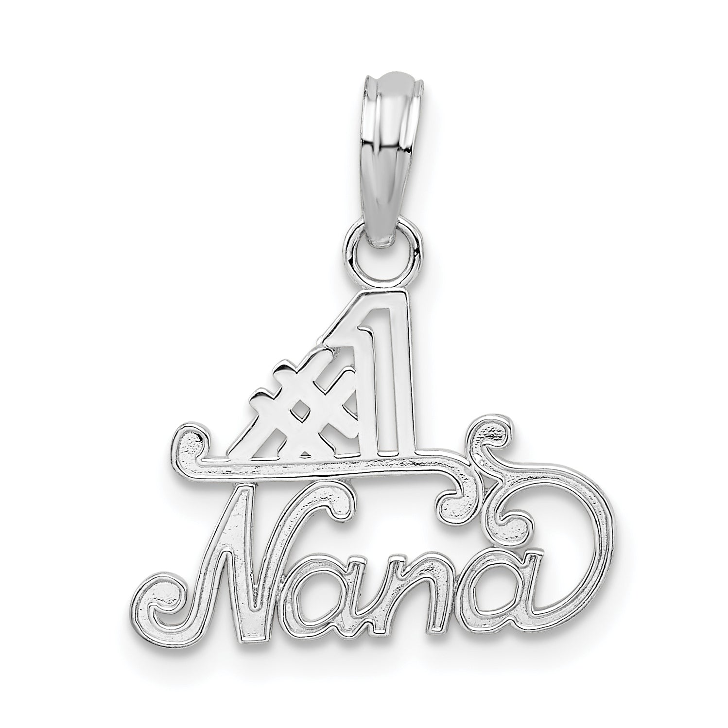 De-Ani Sterling Silver Polished #1 NANA Pendant