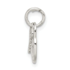 Sterling Silver 925 Lock & Key Charm with Polished Finish Solid & Casted