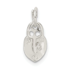 Sterling Silver Lock & Key Charm