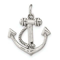 Sterling Silver Polished Anchor Pendant