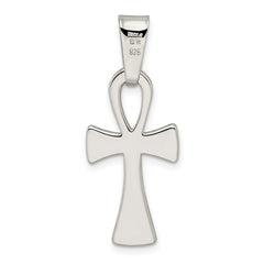 Sterling Silver Polished Ankh Cross Pendant