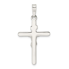 Sterling Silver Polished Crucifix Pendant